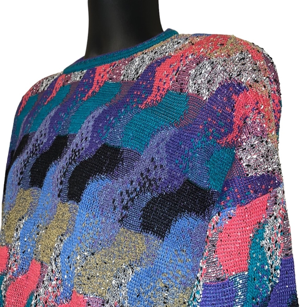 Vtg 80s/90s~Y2K ST. CROIX Knits COOGI Style Sweater~sz L~Cosby~Unisex~Grandpa